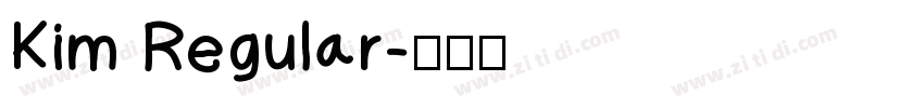Kim Regular字体转换